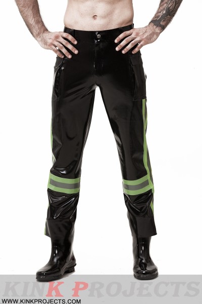 Male 'Emergency' Latex Uniform Pants