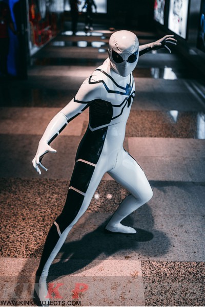 Male 'White Steppe' Spidey Catsuit