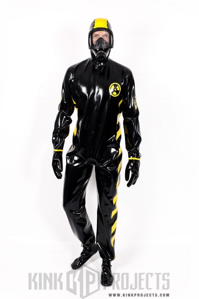 Male 'Zombie' Biohazard Haz Mat Style Latex Protection Suit