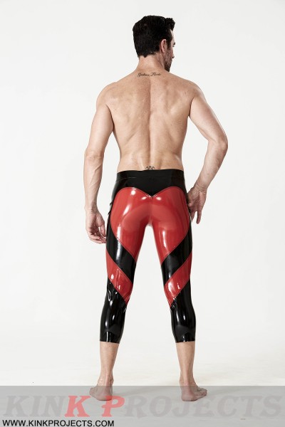 Male 'Heartening' Three-Quarter Zipperless Leggings 