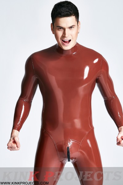 Male 'Sleekness' Basic Neck Entry Latex Catsuit 