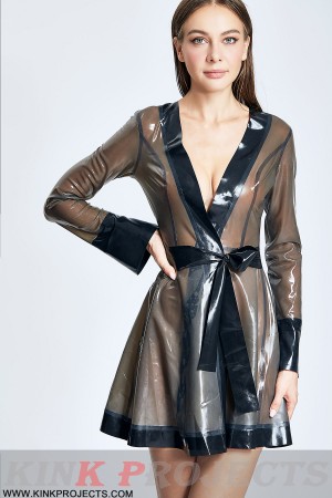 (stock clearance) Translucent Short Dressing Gown-modification (stock clearance) Translucent Short Dressing Gown-modification