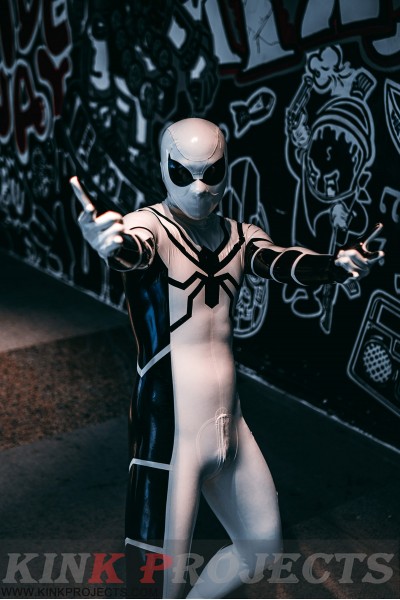 Male 'White Steppe' Spidey Catsuit