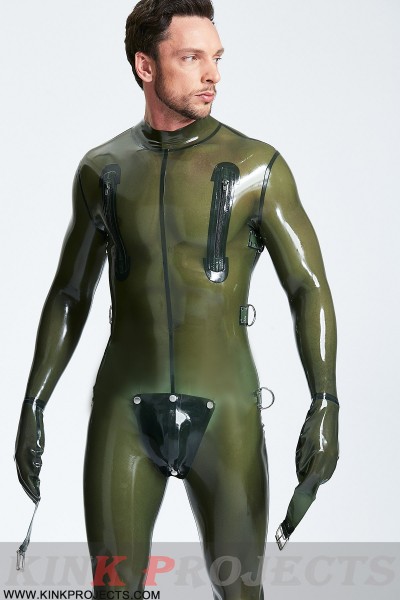 Male Multi-Use Bondage Codpiece Catsuit