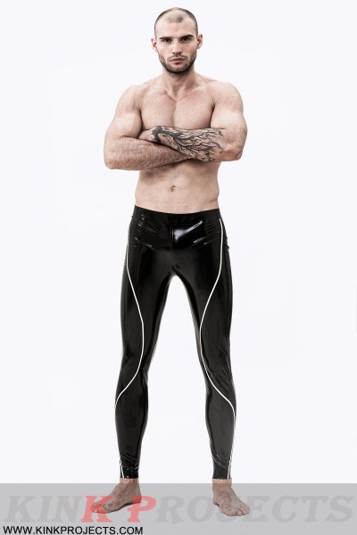 Male Curved Stripe Leggings