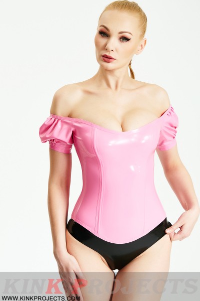 Drop-Shoulder Low-Cut Corset