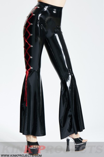 Side-Laced Full-Length Disco Pants