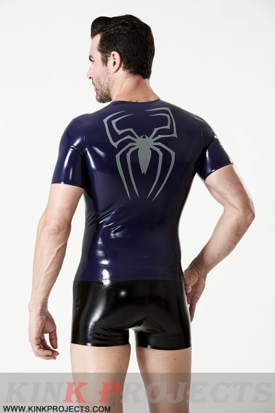 Male 'Spider-Back' Round Neck T-Shirt