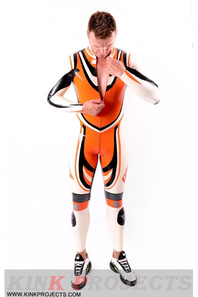 Male 'Trackster' MotoGP Style Latex Suit