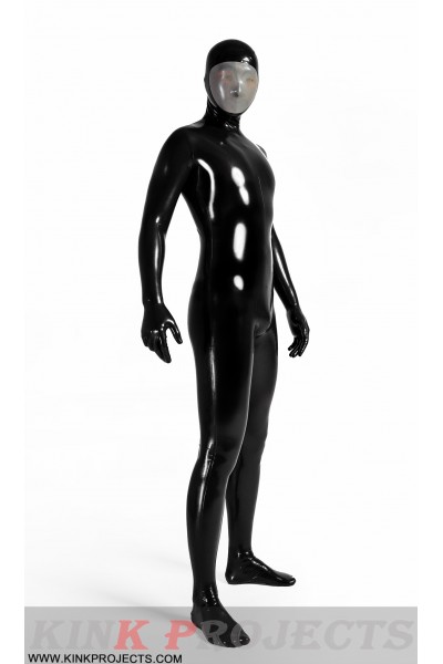 Male Face-Entry Latex Catsuit 