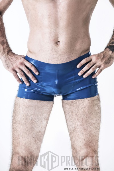 Male 'Open-Bum' Latex Club Shorts