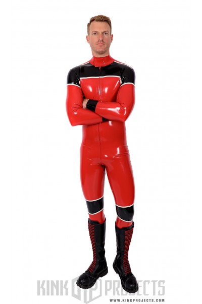 Male 'Orbiton' Front-Zip Latex Catsuit