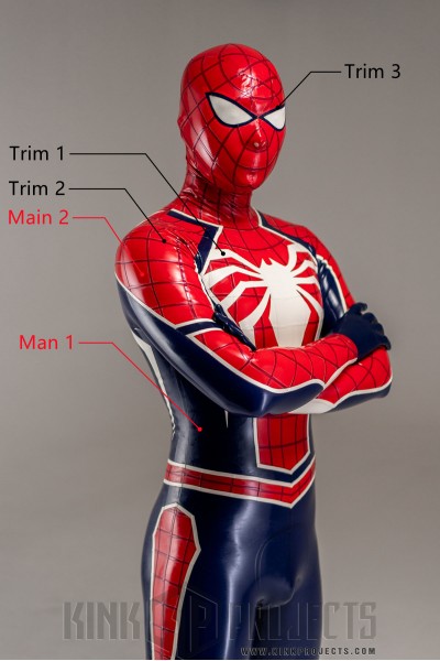 Male 'Spidey Two' Latex Costume Catsuit