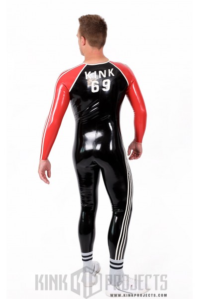 Male 'Adi' Round Neck Latex Catsuit