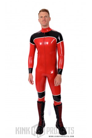Male 'Orbiton' Front-Zip Latex Catsuit