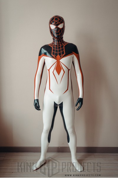 Male 'Goldenrod' Spidey Latex Catsuit