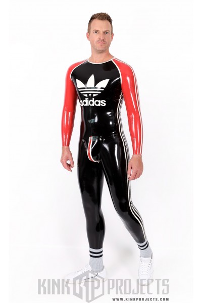 Male 'Adi' Round Neck Latex Catsuit