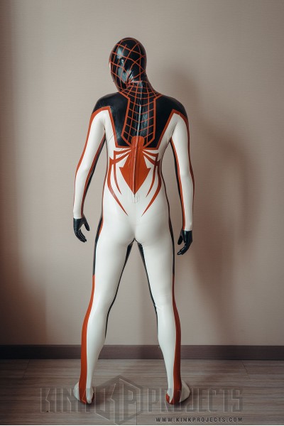 Male 'Goldenrod' Spidey Latex Catsuit