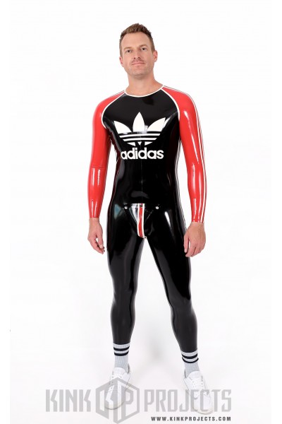 Male 'Adi' Round Neck Latex Catsuit