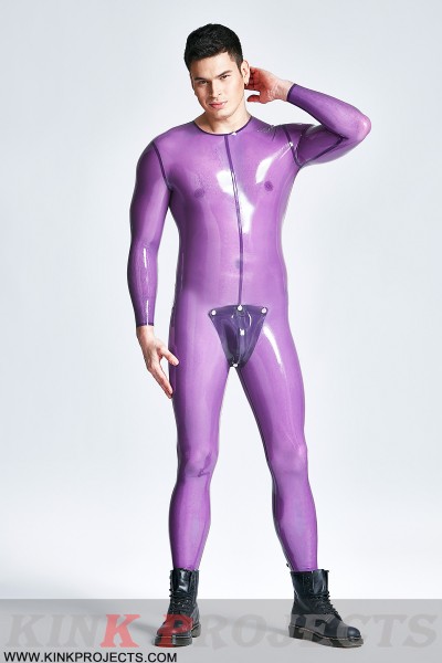 Male Codpiece Neck Entry Catsuit 