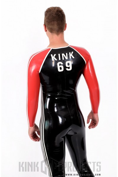 Male 'Adi' Round Neck Latex Catsuit