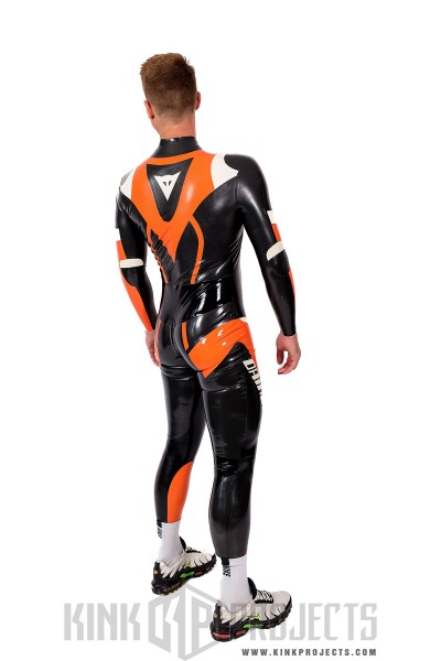 Male 'Speedster' MotoGP Style Latex Motorcycle Suit