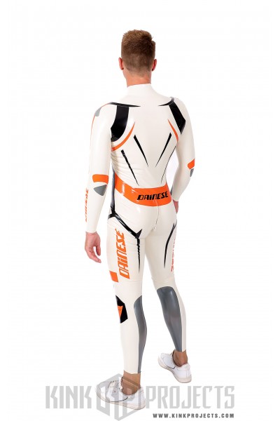 Male 'MotoGP Circuit' Branded Motorcycle Latex Suit