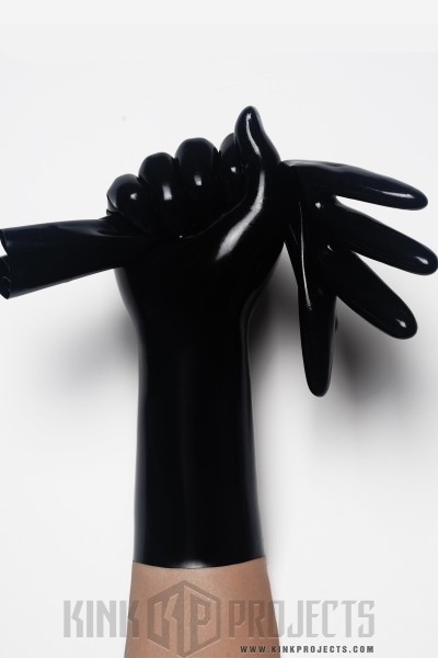 Black Classic Short Molded Latex Gloves