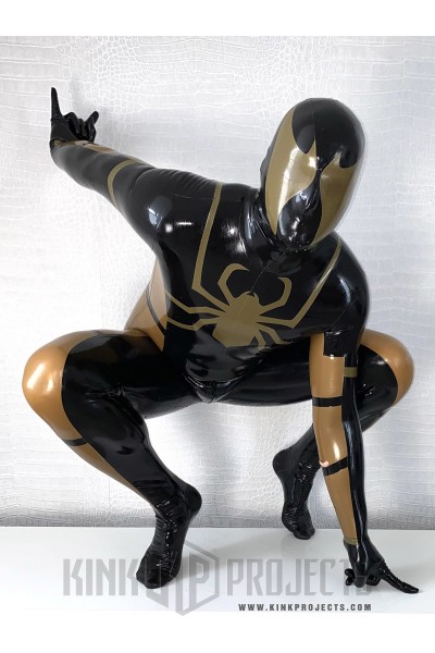 Male 'Red Venom-Man‘ Rubber Catsuit