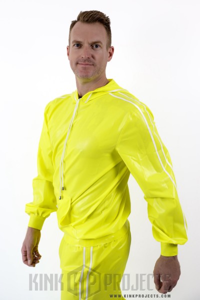 Male Standard Latex Sports Tracksuit Jacket