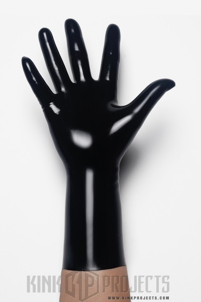 Black Classic Short Molded Latex Gloves