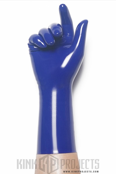 Royal Blue Classic Short Molded Latex Gloves