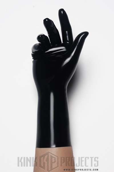 Black Classic Short Molded Latex Gloves