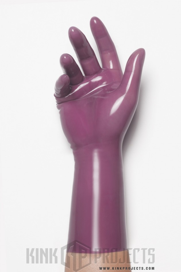 Translucent Lilac Classic Short Molded Latex Gloves