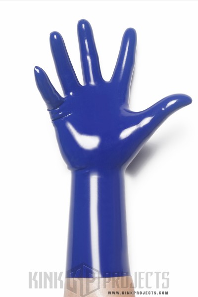 Royal Blue Classic Short Molded Latex Gloves