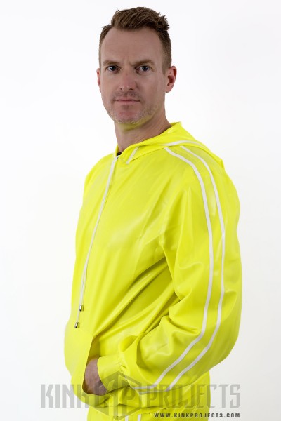 Male Standard Latex Sports Tracksuit Jacket