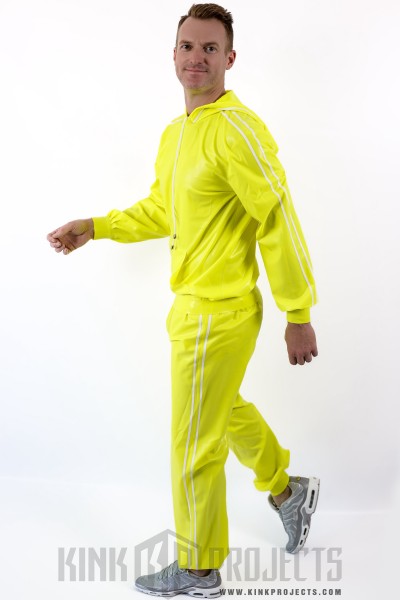 Male Standard Latex Sports Tracksuit Jacket