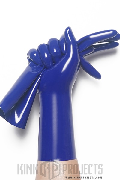 Royal Blue Classic Short Molded Latex Gloves