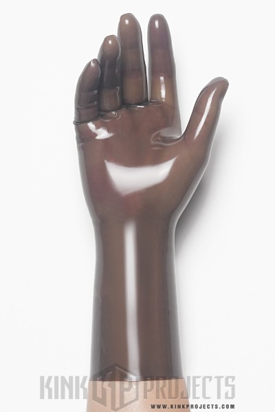 Smoky Black Classic Short Molded Latex Gloves