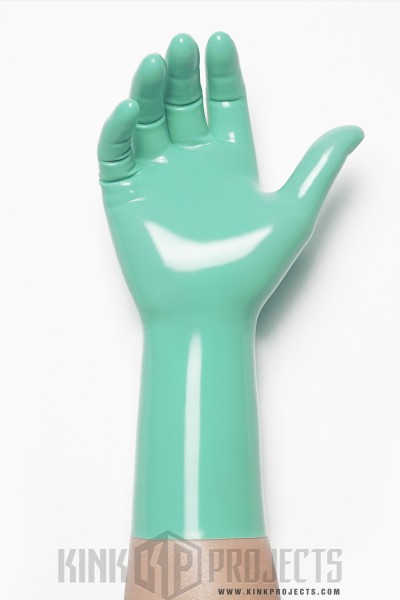 Jade Green Classic Short Molded Latex Gloves