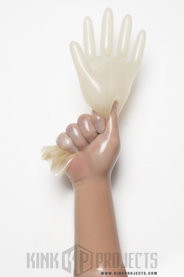 Translucent Natural Classic Short Molded Latex Gloves