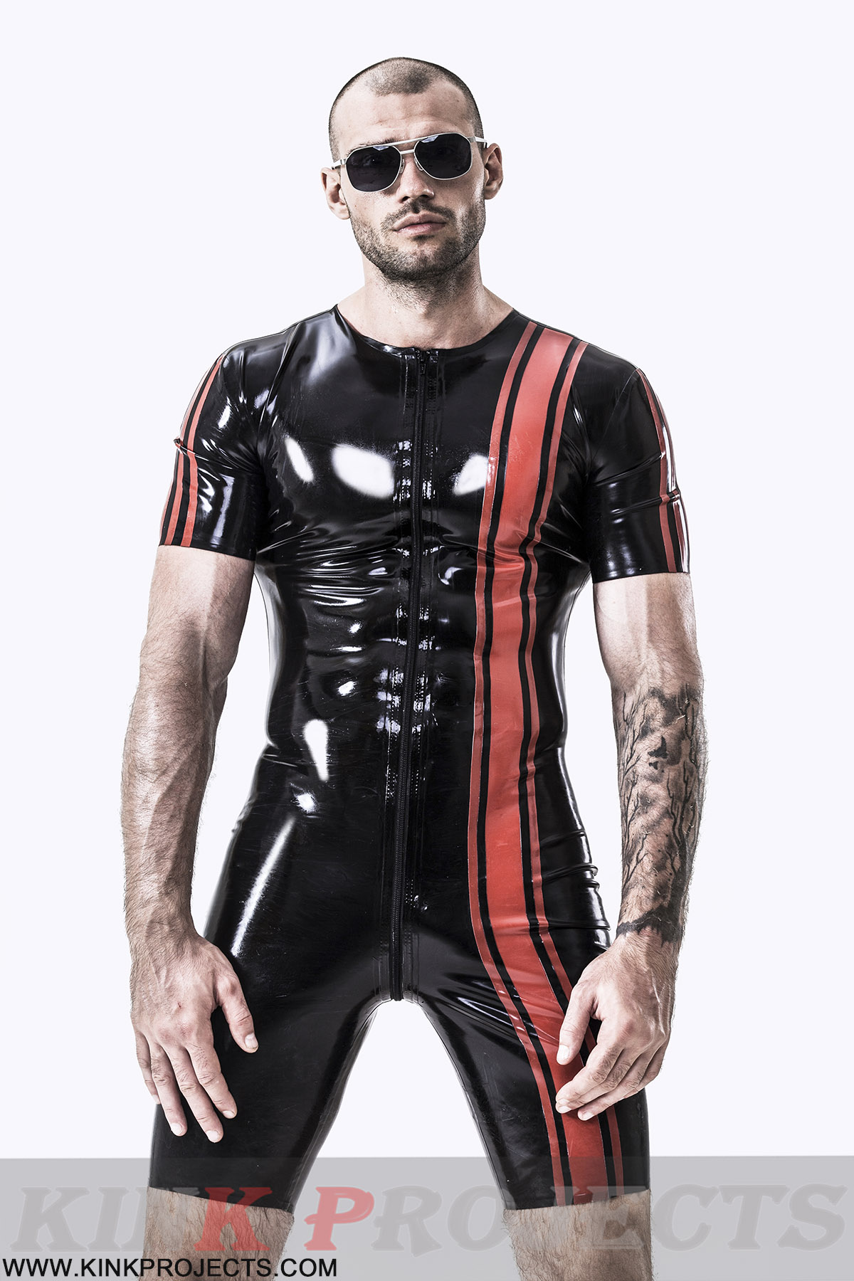 Male Vertical Stripes Surfsuit