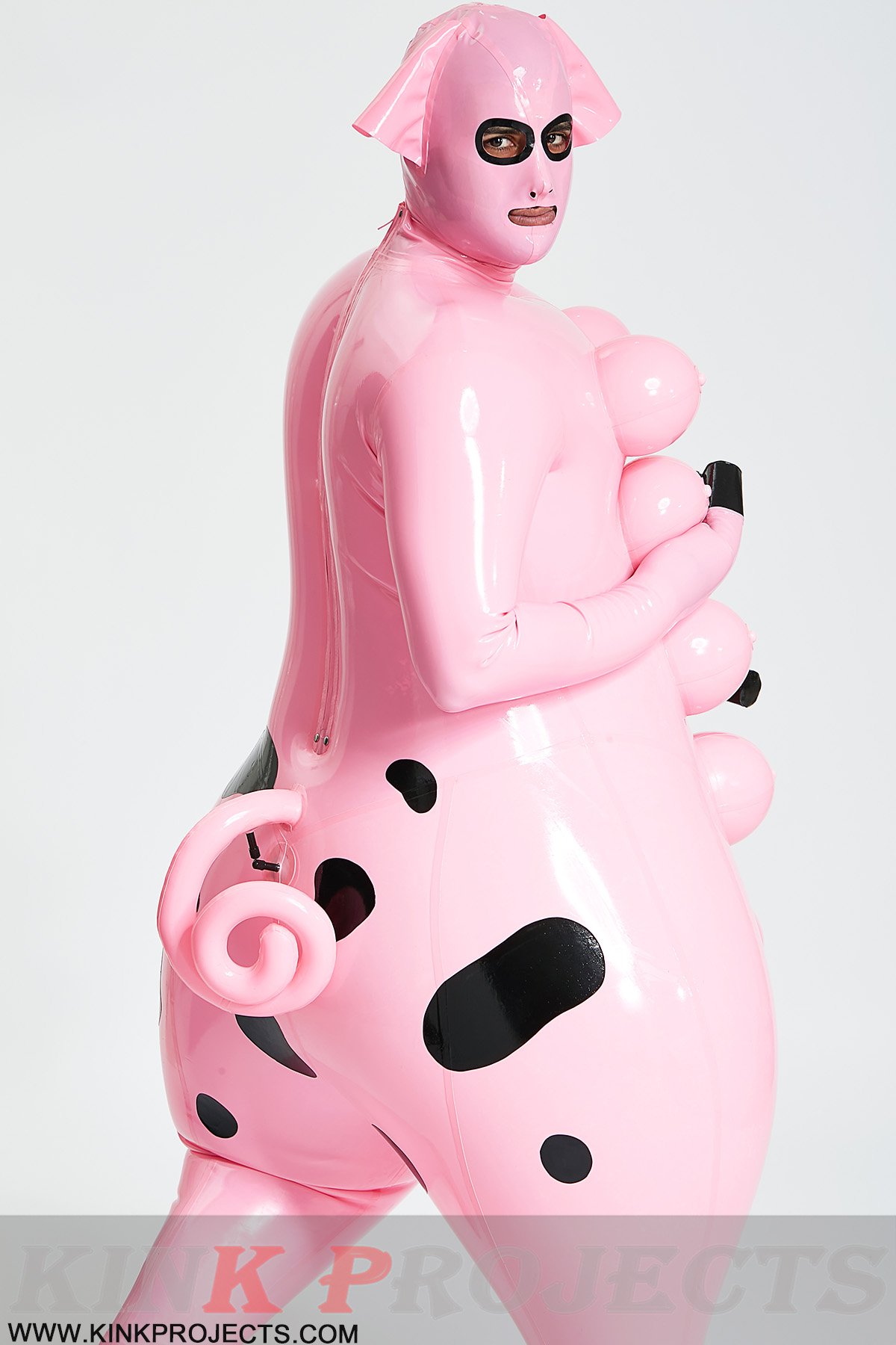 latex pig costume