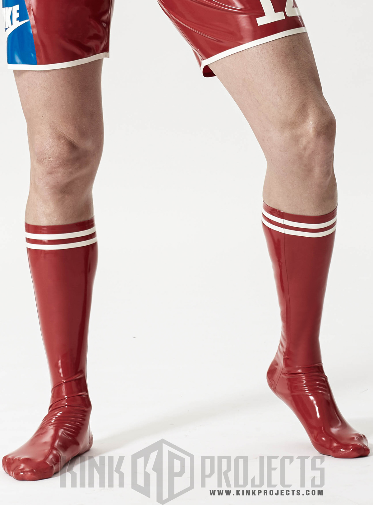 Male Latex Football Socks